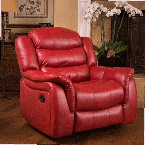 Red PU Leather Armchair Glider Recliner Arm Chair Gliders Recliners Armchairs